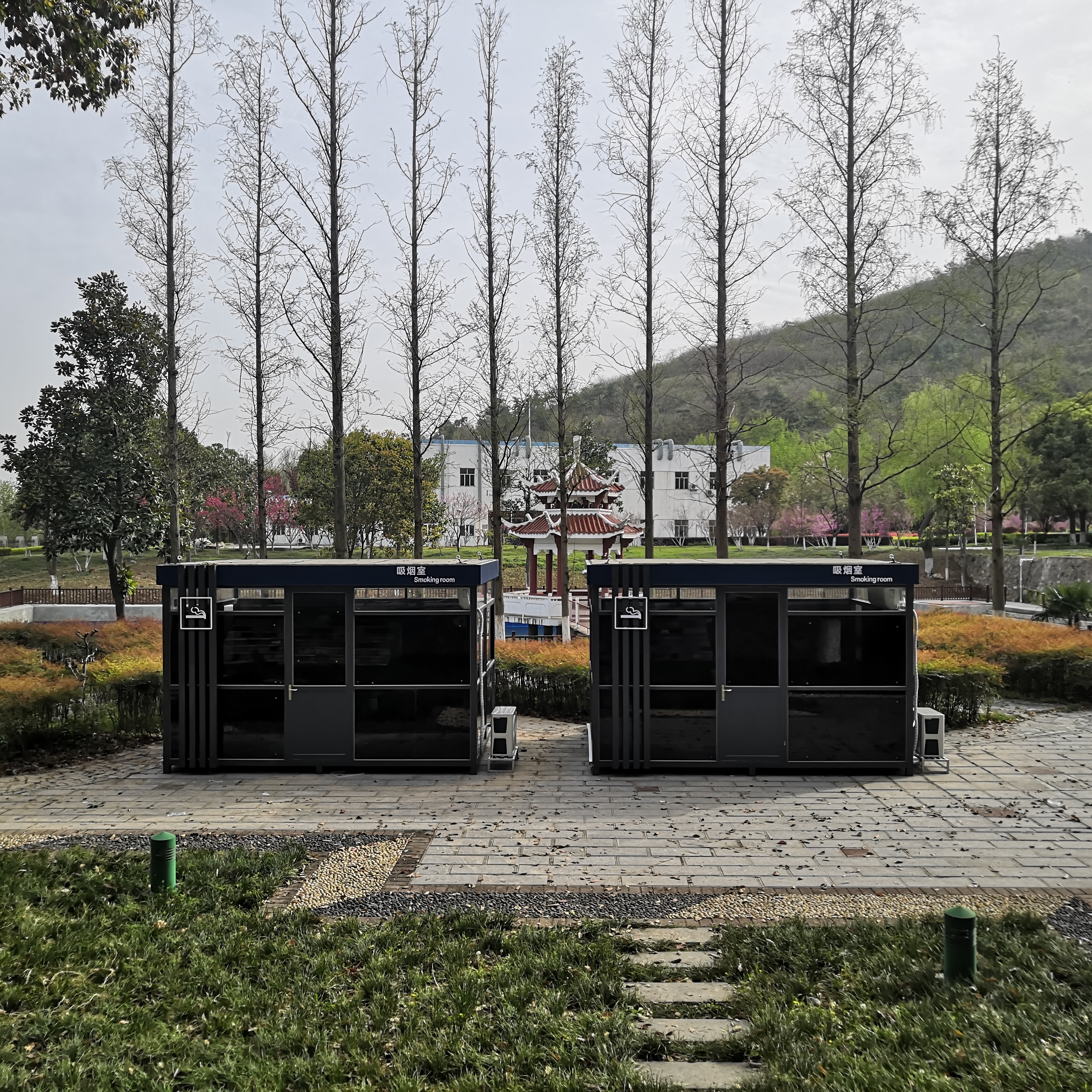 湖北航天化學技術(shù)研究所吸煙崗亭